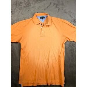 Men’s Orange Tommy Hilfiger Golf Polo Shirt Size Large Brand‎ Casual Logo